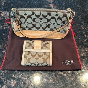 Coach Purse With Matching Wallet